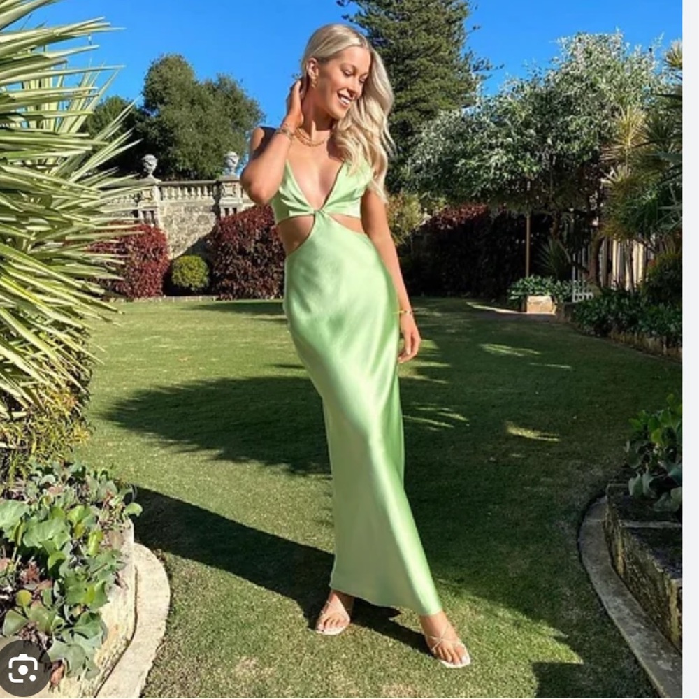 Bec & Bridge Lime Green Maxi Dress